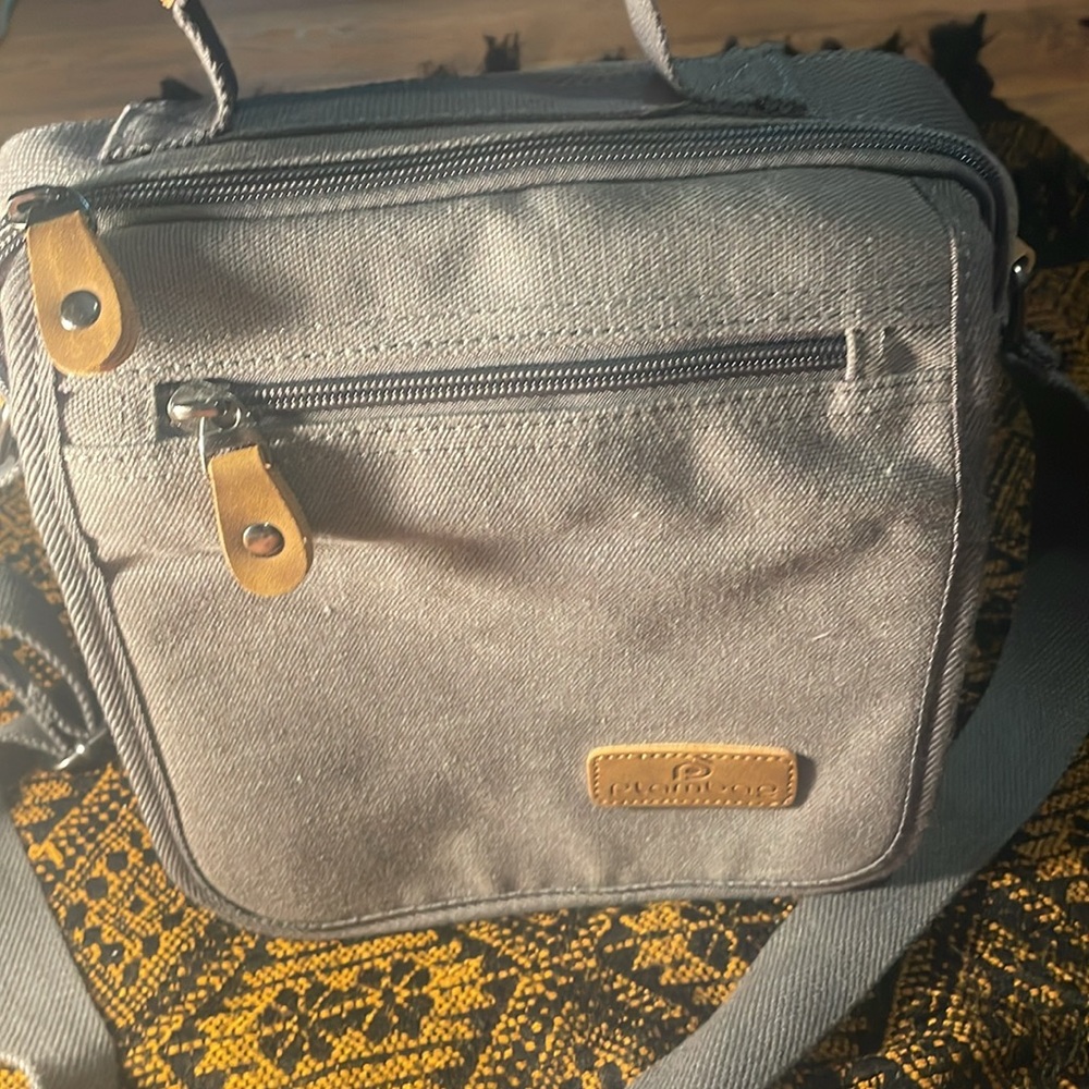 Plambag  Grey Crossbody Bag